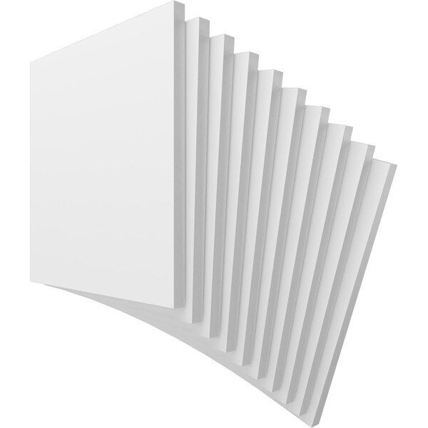 15 3/4W X 15 3/4H X 3/4T PVC Hobby Boards, Unfinished, 10PK
